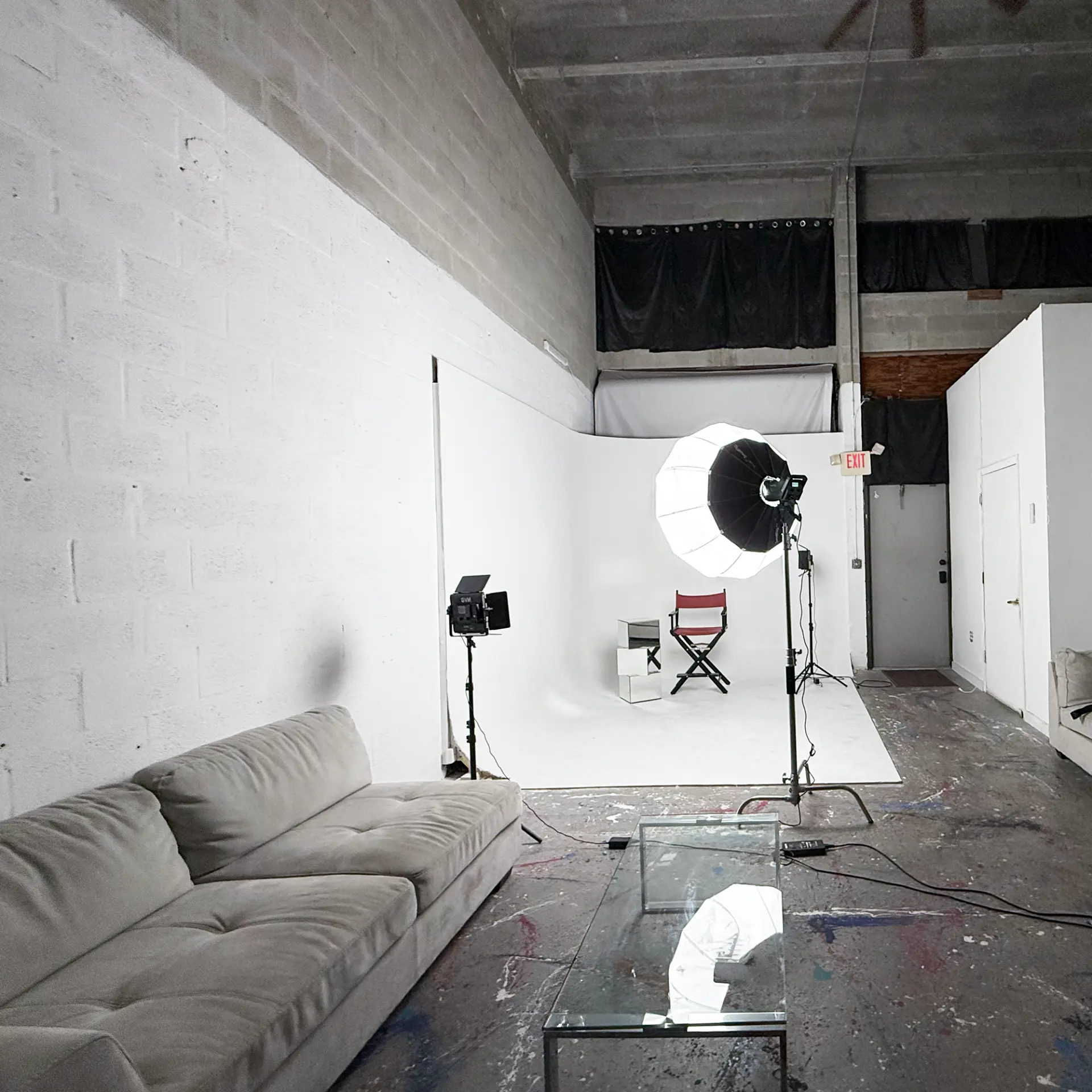 Studio A cyclorama wall