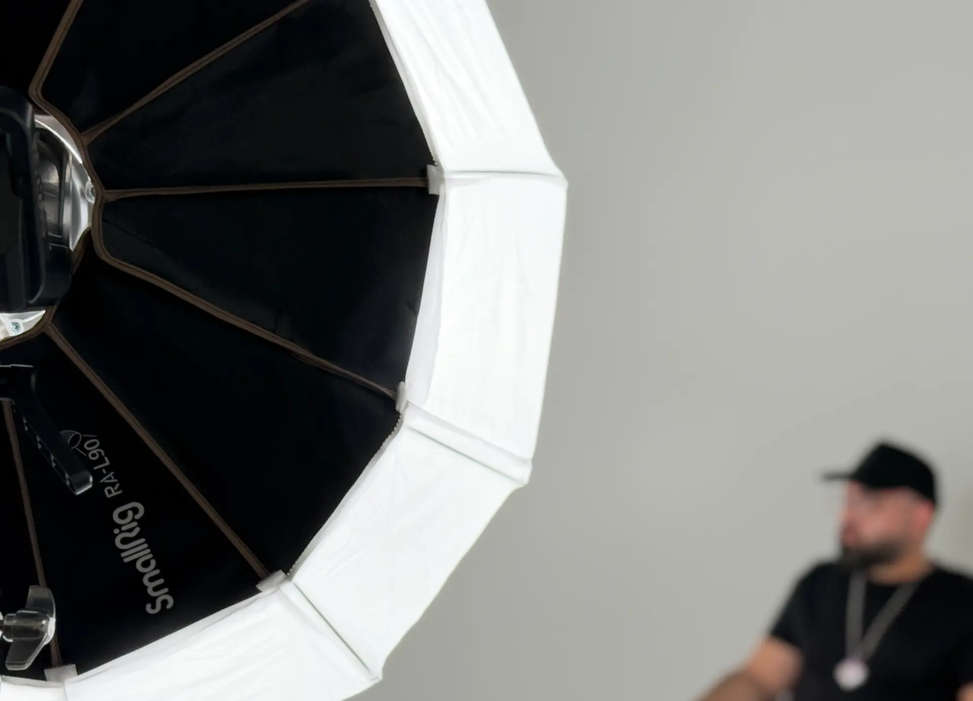 SmallRig softbox light close-up in Studio A